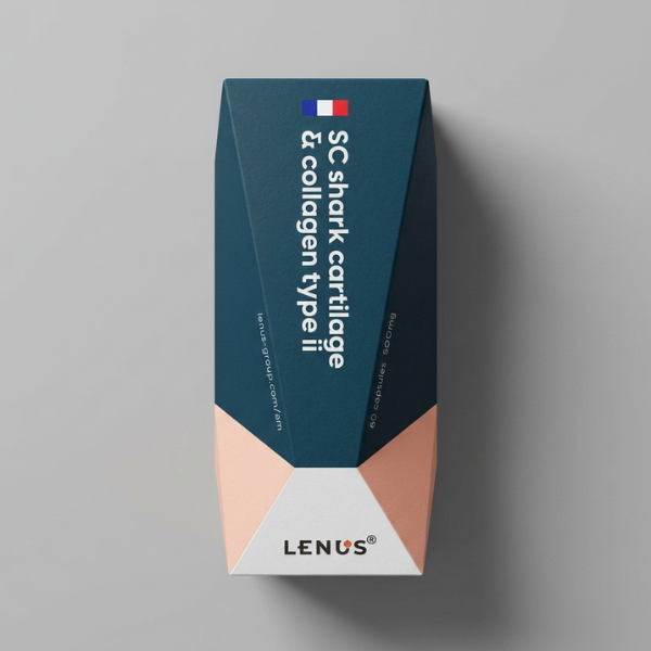 LENUS SC (เลนัส เอสซี) Shark Cartilage & Collagen Type II 600 mg (บรรจุ 60 แคปซูล)